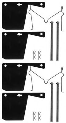 Комплектующие, колодки дискового тормоза MGA A124