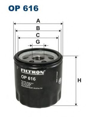 Масляный фильтр FILTRON OP616
