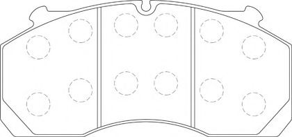 Комплект тормозных колодок, дисковый тормоз BERAL 29150