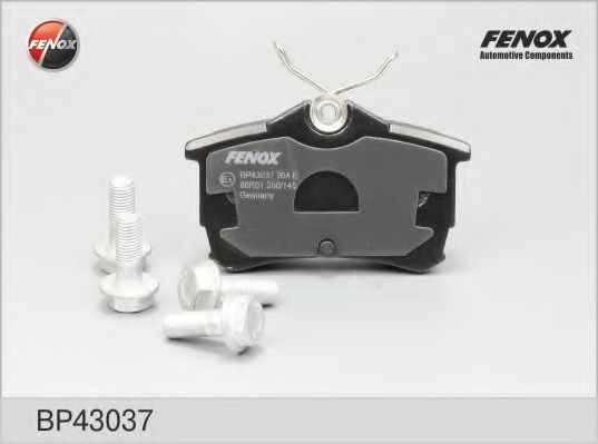 Комплект тормозных колодок, дисковый тормоз FENOX BP43037