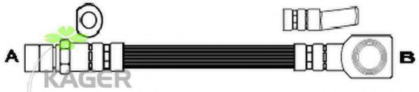 Тормозной шланг KAGER 38-0515