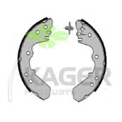 Комплект тормозных колодок KAGER 340479
