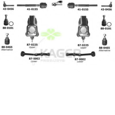 Подвеска колеса KAGER 800417