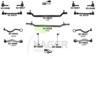 Подвеска колеса KAGER 801111