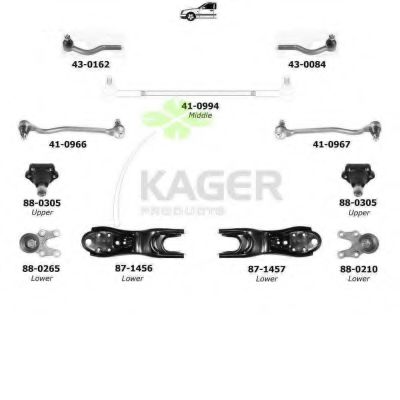 Подвеска колеса KAGER 801146