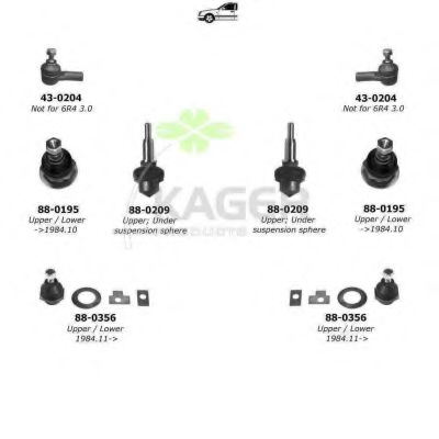 Подвеска колеса KAGER 801317