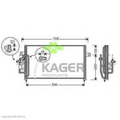Конденсатор, кондиционер KAGER 94-5175