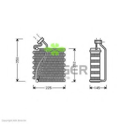 Испаритель, кондиционер KAGER 94-5669