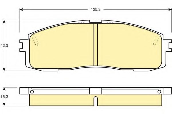 Комплект тормозных колодок, дисковый тормоз GIRLING 6108729