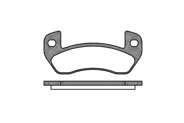 Комплект тормозных колодок, дисковый тормоз KAWE 1152 00