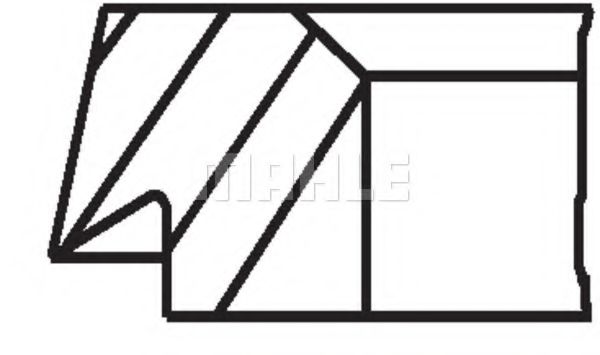 Комплект поршневых колец MAHLE ORIGINAL 145 30 N0