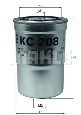 Топливный фильтр MAHLE ORIGINAL KC 208