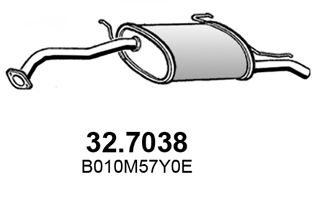 Глушитель выхлопных газов конечный ASSO 32.7038