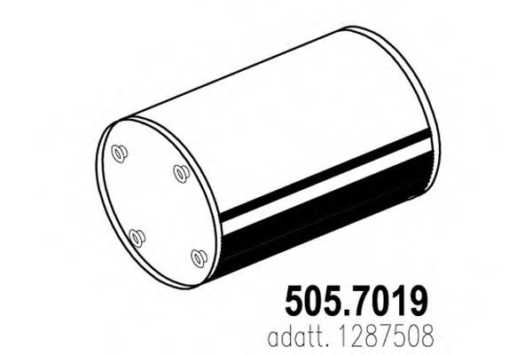 Средний / конечный глушитель ОГ DINEX 21371