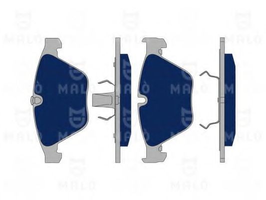 Комплект тормозных колодок, дисковый тормоз MALÒ 1050082