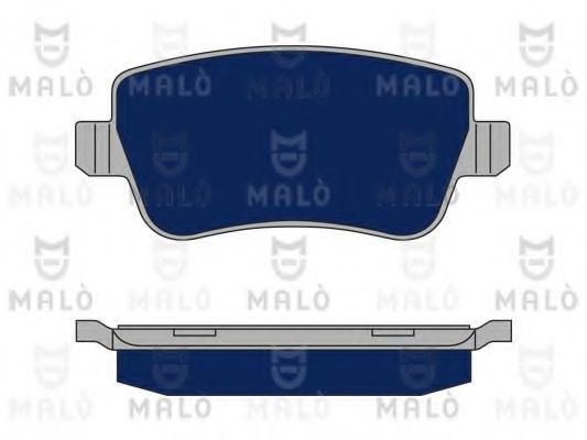 Комплект тормозных колодок, дисковый тормоз MALÒ 1050187