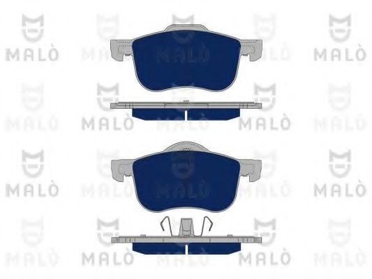 Комплект тормозных колодок, дисковый тормоз MALÒ 1050326