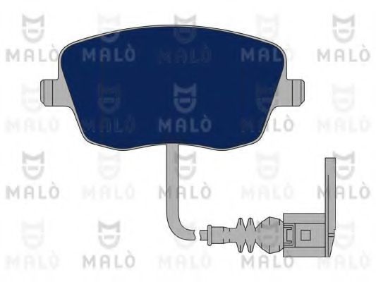 Комплект тормозных колодок, дисковый тормоз MALÒ 1050784