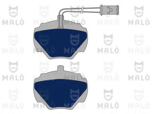 Комплект тормозных колодок, дисковый тормоз MALÒ 1050996