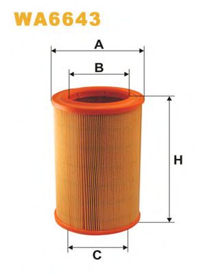 Воздушный фильтр WIX FILTERS WA6643