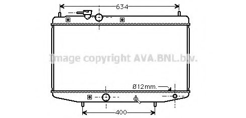 Радиатор, охлаждение двигателя GERI 27539