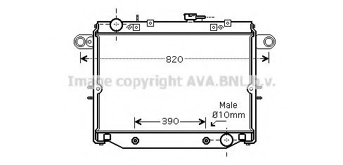 Радиатор, охлаждение двигателя NISSENS 64818