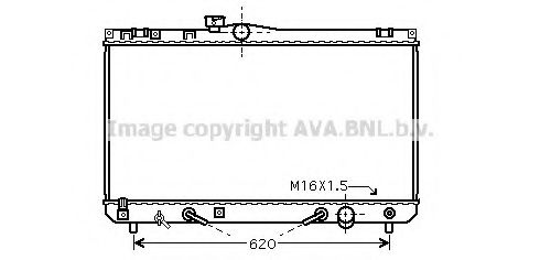 Радиатор, охлаждение двигателя GERI 29409