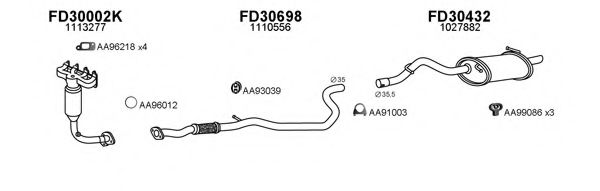 Система выпуска ОГ VENEPORTE 300093