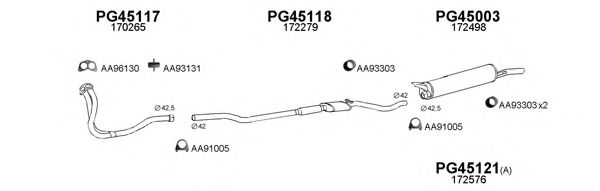 Система выпуска ОГ VENEPORTE 450049