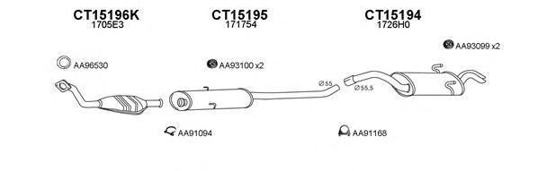 Система выпуска ОГ VENEPORTE 450155