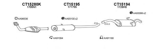 Система выпуска ОГ VENEPORTE 450243