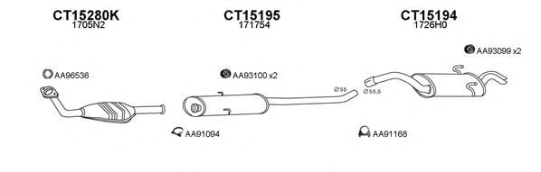 Система выпуска ОГ VENEPORTE 450367