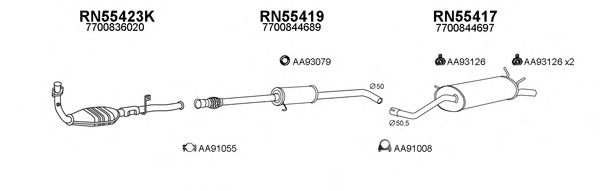 Система выпуска ОГ VENEPORTE 550156