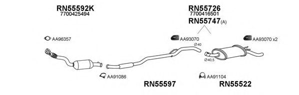 Система выпуска ОГ VENEPORTE 550219
