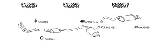 Система выпуска ОГ VENEPORTE 550240