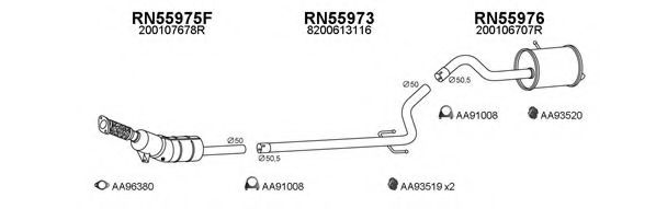 Система выпуска ОГ VENEPORTE 550552