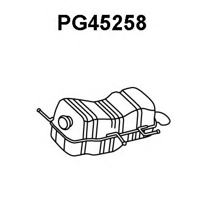Глушитель выхлопных газов конечный VENEPORTE PG45258