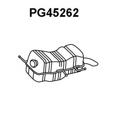 Глушитель выхлопных газов конечный VENEPORTE PG45262