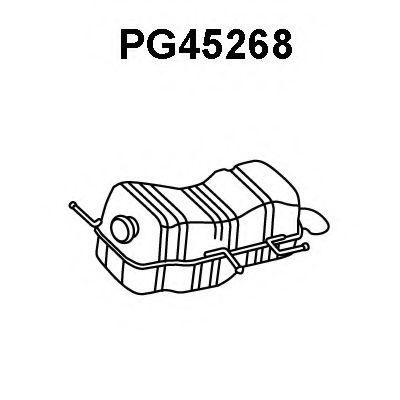 Глушитель выхлопных газов конечный VENEPORTE PG45268