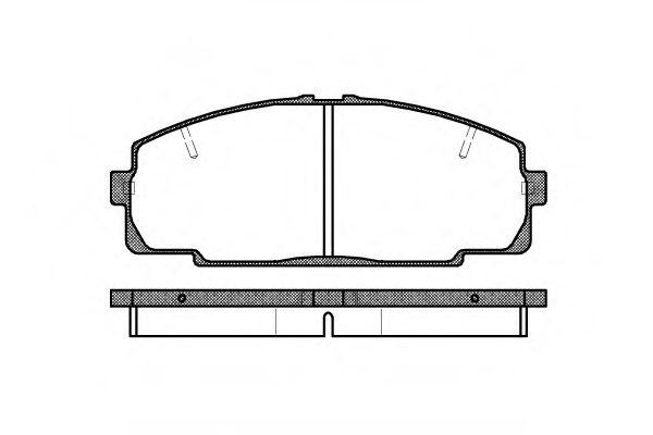 Комплект тормозных колодок, дисковый тормоз WOKING P5213.20