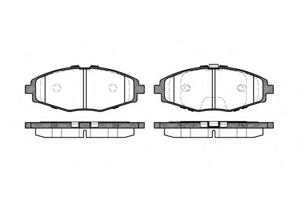 Комплект тормозных колодок, дисковый тормоз WOKING P7963.00