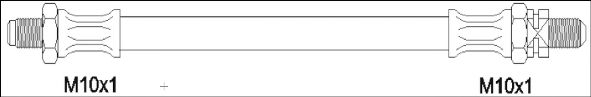 Тормозной шланг WOKING G1903.69