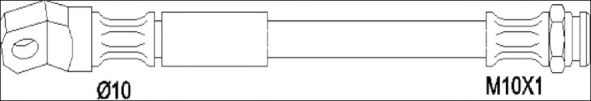 Тормозной шланг WOKING G1904.04
