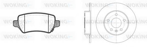 Комплект тормозов, дисковый тормозной механизм BENDIX DP59021