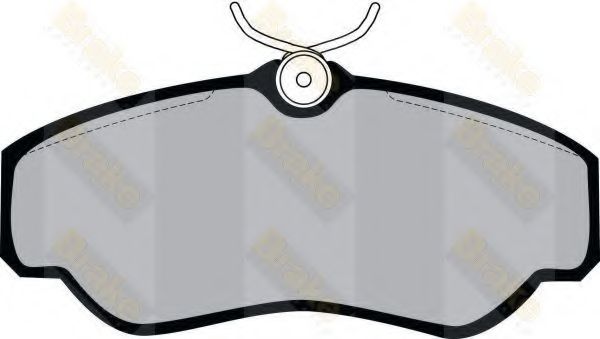 Комплект тормозных колодок, дисковый тормоз Brake ENGINEERING PA1227