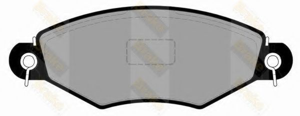 Комплект тормозных колодок, дисковый тормоз Brake ENGINEERING PA1821