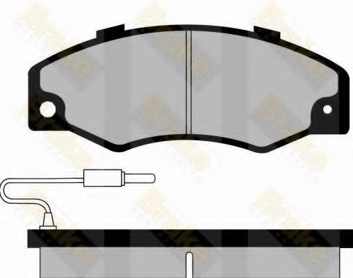 Комплект тормозных колодок, дисковый тормоз Brake ENGINEERING PA436