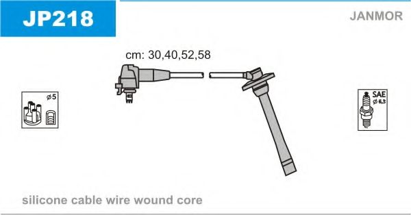 Комплект проводов зажигания JANMOR JP218