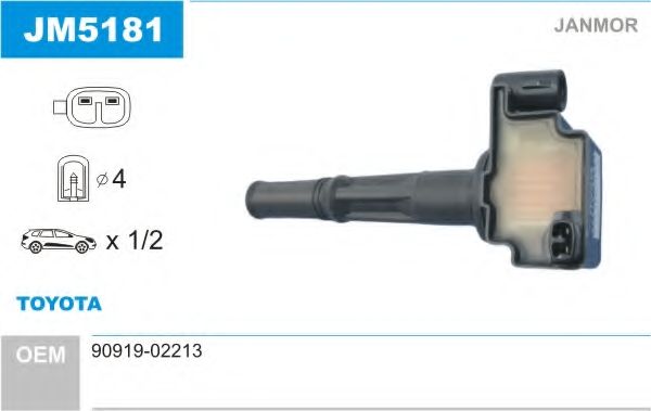 Катушка зажигания JANMOR JM5181