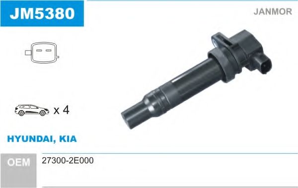 Катушка зажигания JANMOR JM5380
